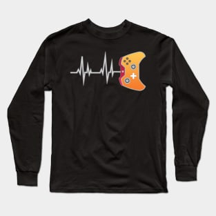 Gamer Heartbeat New Style Video Game Lover Gift unisex Long Sleeve T-Shirt